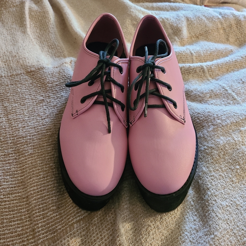 Strangcvlt pink platform shoes